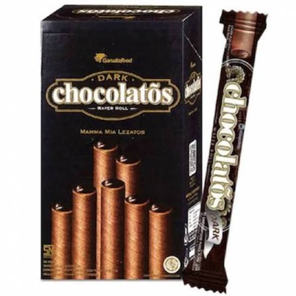 Garuda Food Chocolatos Dark Choc Wafer Rolls (14g)