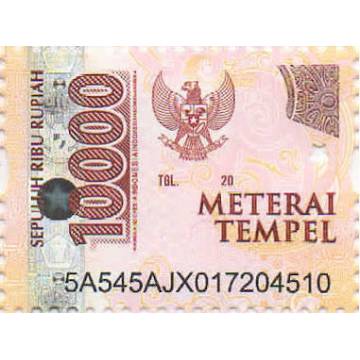 Meterai 10rb