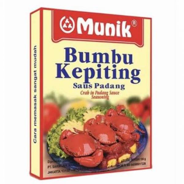 Munik Kepiting Saus Padang / Crab in Padang Sauce Seasoning (180g)