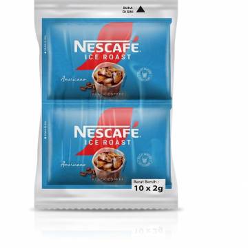 Nescafe Ice Roast Instant Black Coffee (10 x 2g Sachets)