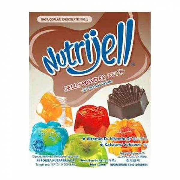 Nutrijell Jelly Powder Chocolate / Serbuk Jelly Rasa Cokelat