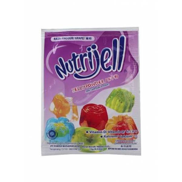 Nutrijell Jelly Powder Grape / Serbuk Jelly Rasa Anggur (15g)