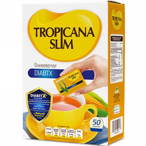 Tropicana Slim Sweetener Diabtx (50 Sachets x 1.8g)